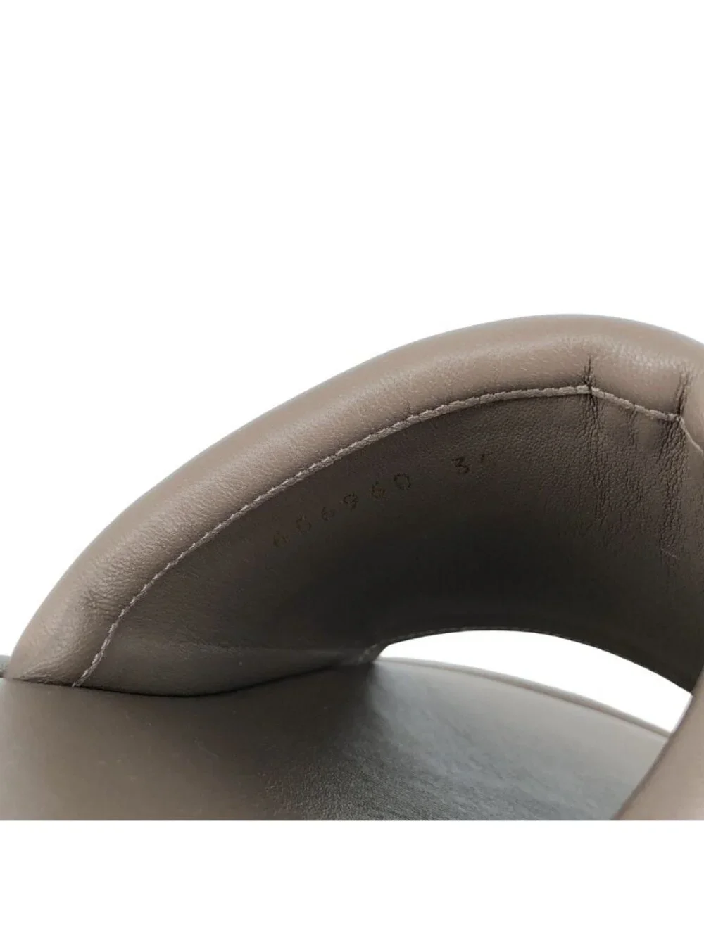 Balenciaga Leather Platform Sandals Brown